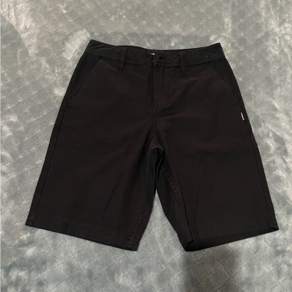 ONeill Boys Black Chino‎ Shorts Standard Fit Size 25 Twill Skate Casual